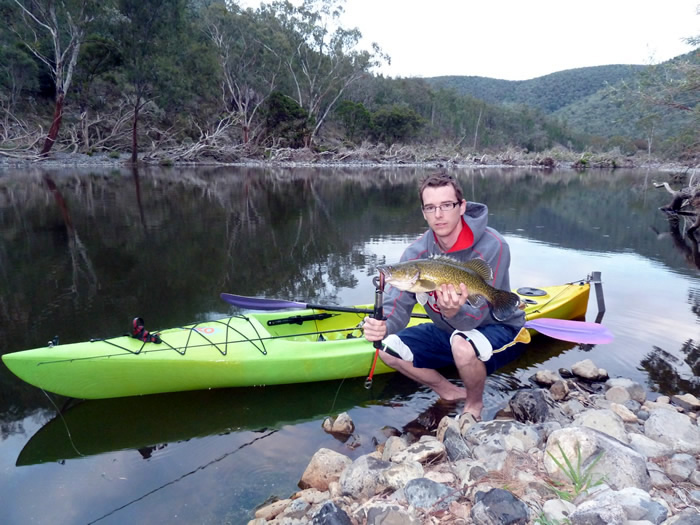 Reaching some more remote areas of the creek via kayak