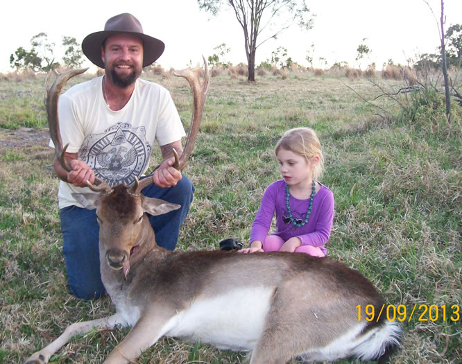 Mark with an awesome 202DP fallow buck taken in September 2013