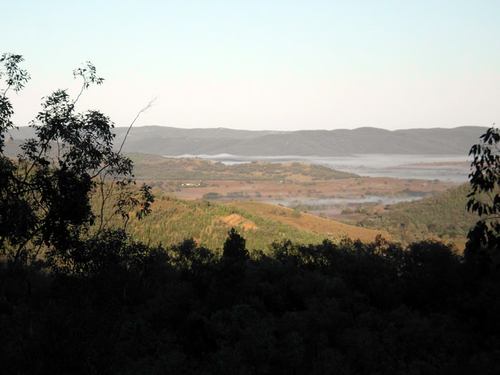 The same view but the valleys are clear