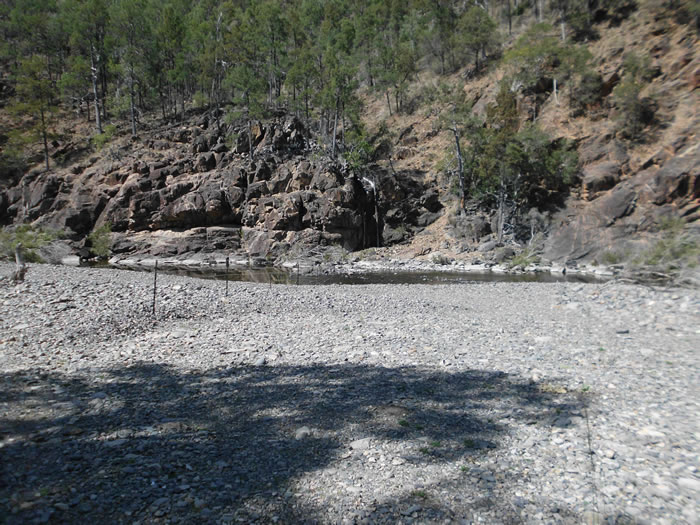 The creek down at Jollies floodgate