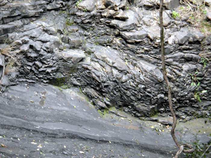 The Slippery Dip - Ancient lava flows have made an awesome slippery dip